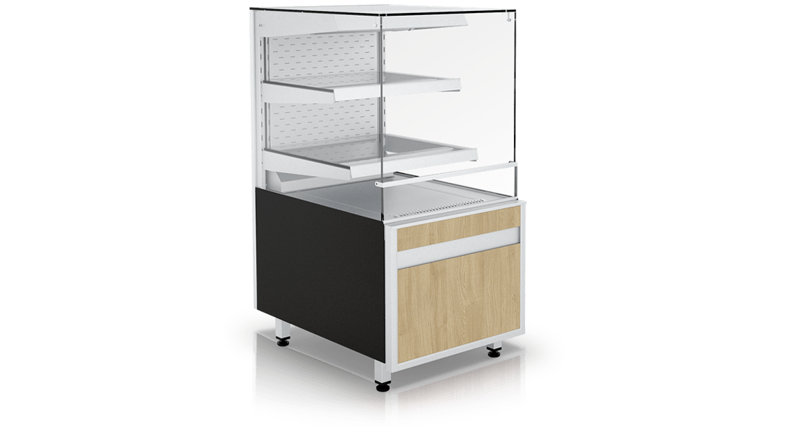 Pastry display counter GASTROLINE CUBE W OPEN