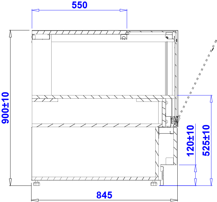 Rysunek techniczny Lada kasowa LADA CUBE 2 LS
