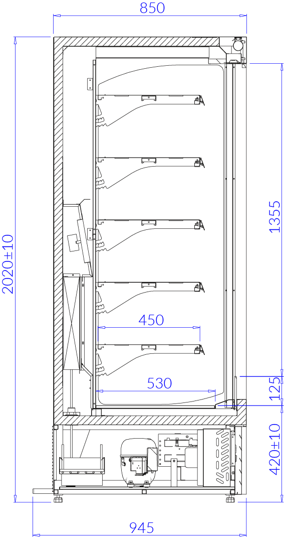 Technical drawing ECOMAX