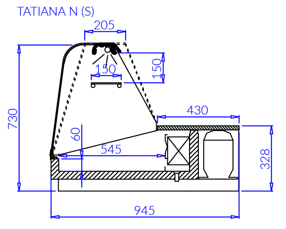 Technical drawing TATIANA N (S) TATIANA N S
