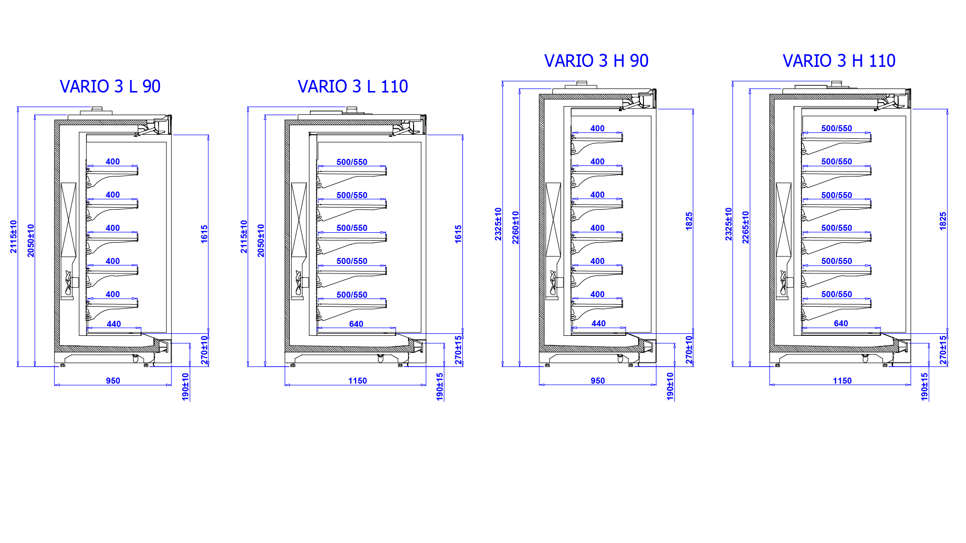 Технический чертеж VARIO 3